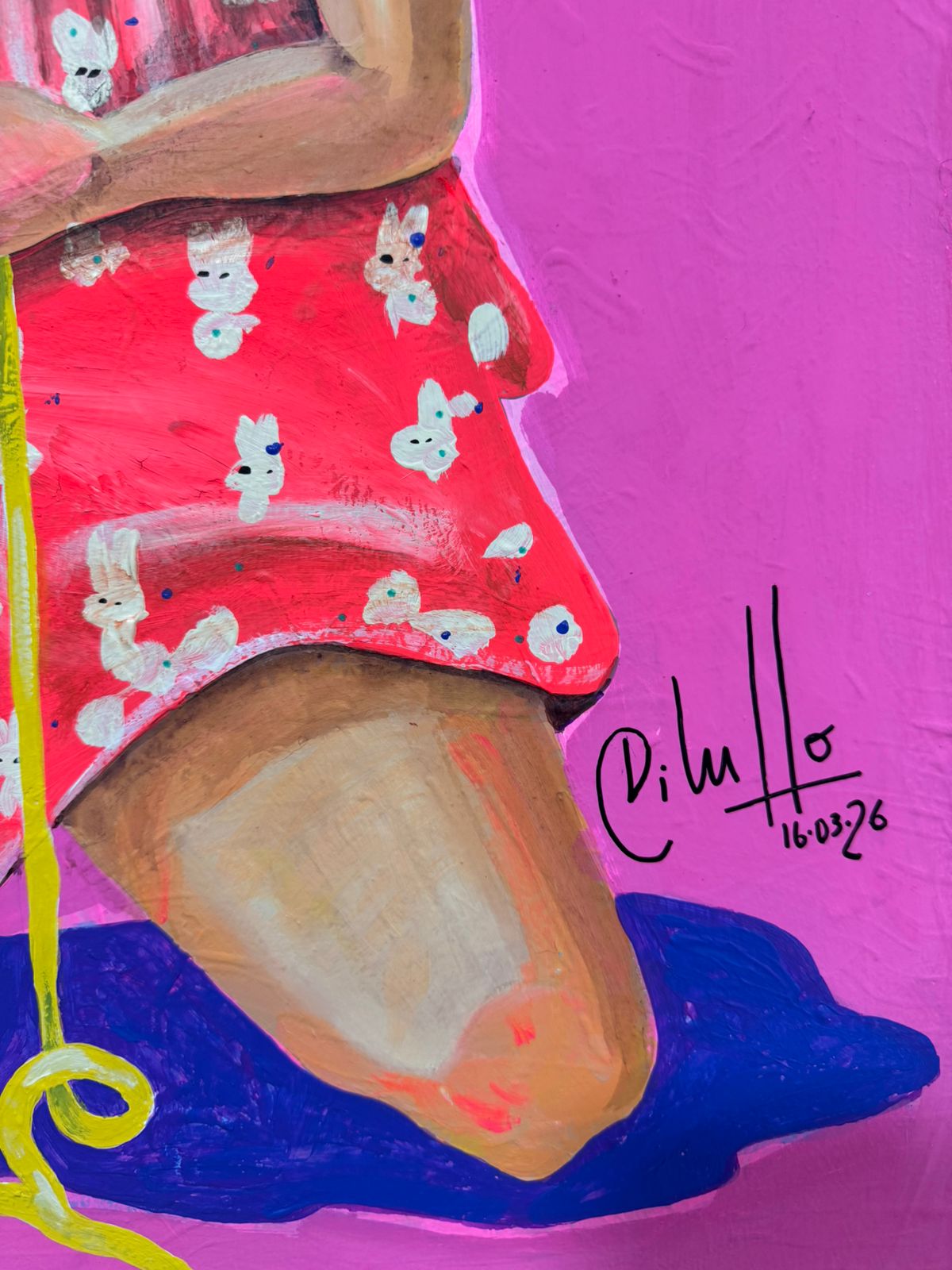 obra de Analia di Lullo llamada Hilo Amarillo- Año 2026