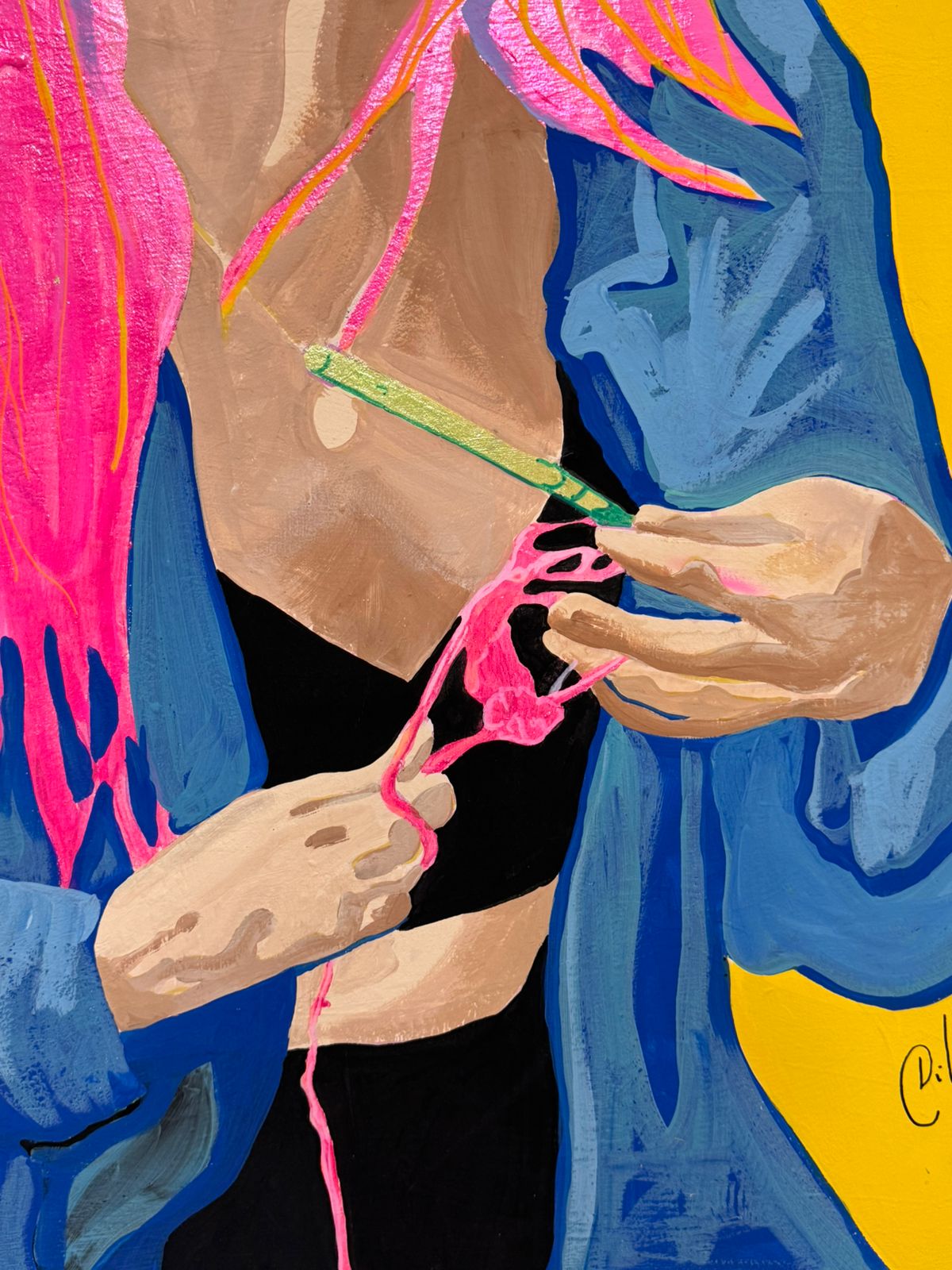 Obra de Analia Di Lullo llamada Hilo rosa - Año 2026